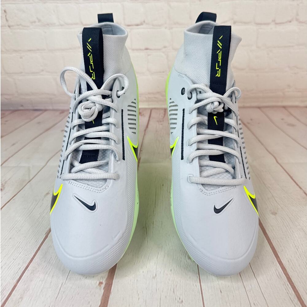 Nike Vapor Edge Pro 360 2 Platinum Green Football Cleats Mens Sz 10.5 DA5456-004 - Picture 6 of 10